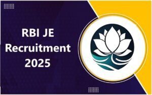 RBI JE Recruitment 2025